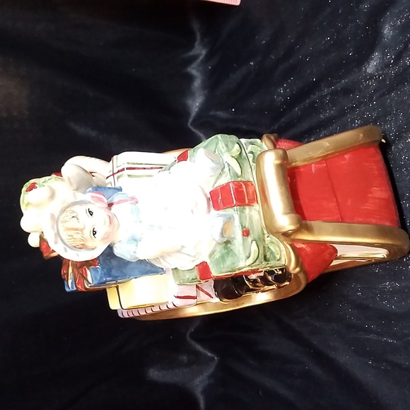 FITZ AND FLOYD NEW Vintage LIDDED BOX TEDDY'S CHRISTMAS - Picture 3 of 8